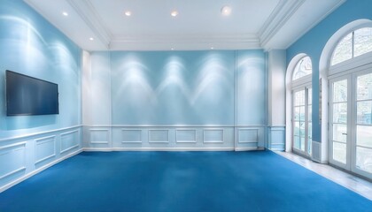 Elegant upscale minimalist choral venue with romantic lighting perfect for intimate gatherings and special events at any time of year