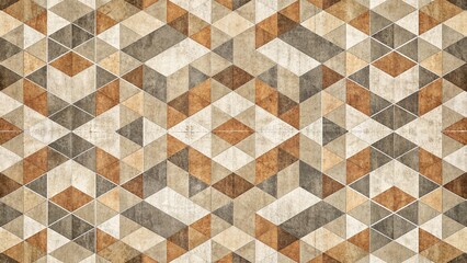 Fototapeta premium Rustic Geometric Neutral Tone Pattern Background Texture for Design Projects