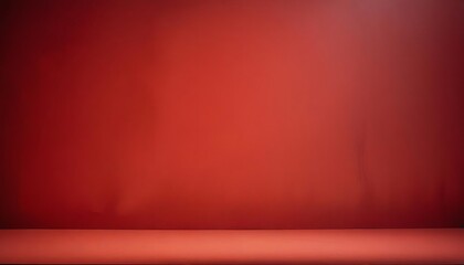 Obraz premium Simple Red Background Studio Photography Scene