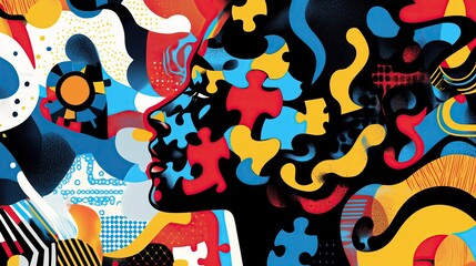 Fototapeta premium World Bipolar Day, illustration