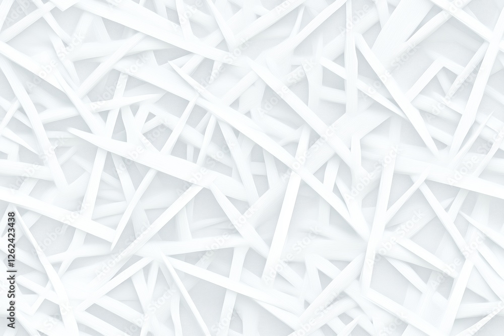 Poster a seamless textured background featuring an abstract arrangement of white, thin, overlapping strips.