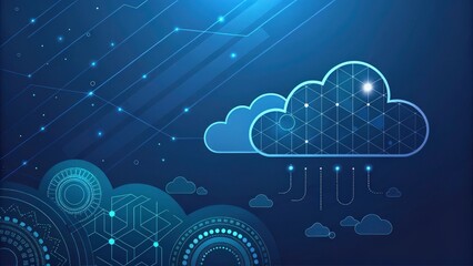 cloud computing concept illustration