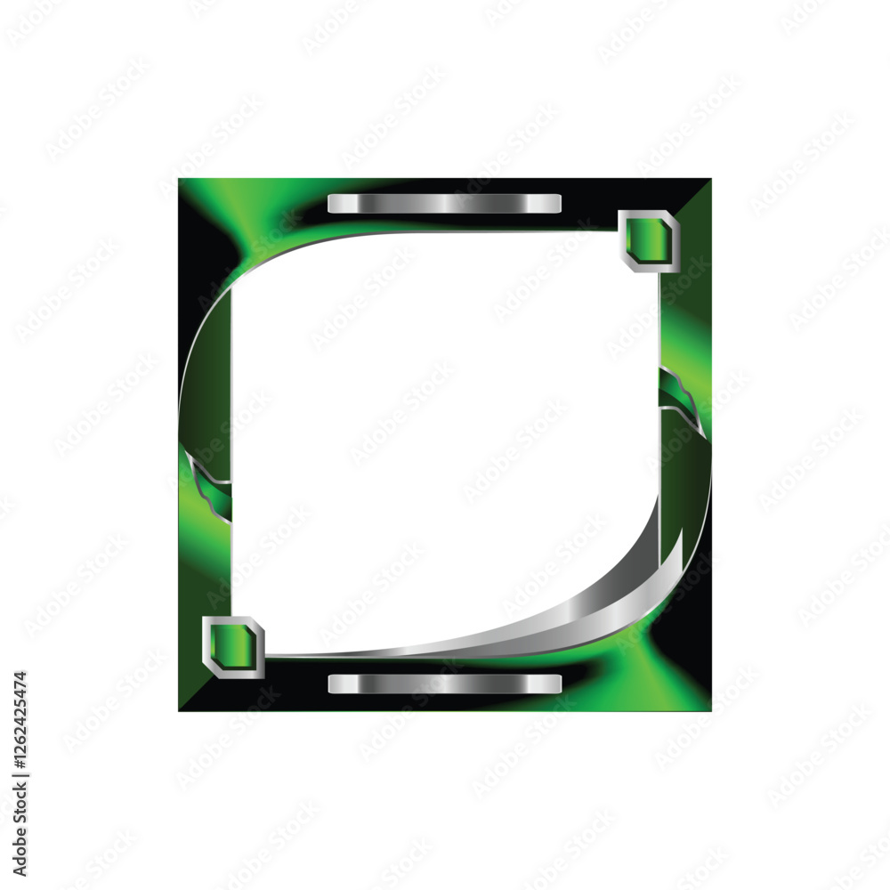 Poster square frame avatar decoration vector interface for game