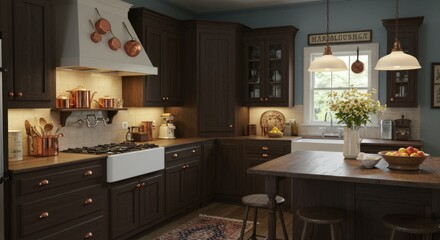 Fototapeta premium Rustic Farmhouse Kitchen 