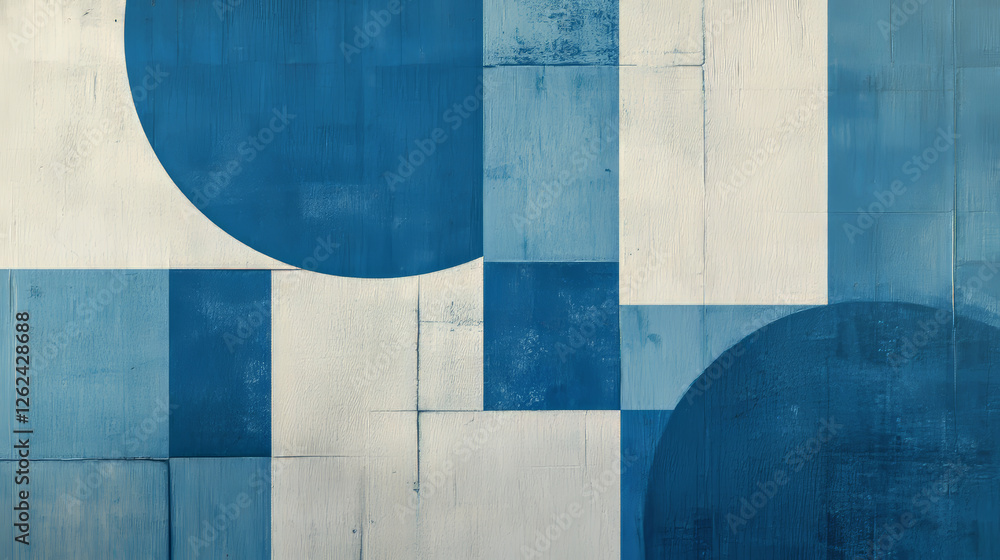 Aufkleber abstract blue background with geometric and origami elements. jpeg version also available in gallery