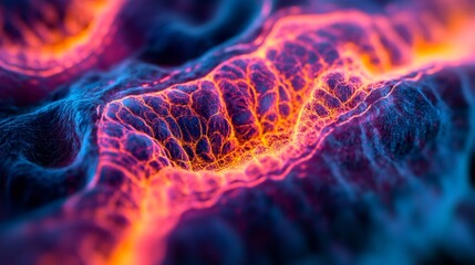 Close-Up AI Enhanced Ultrasound Imaging of Vibrant Textured Surface