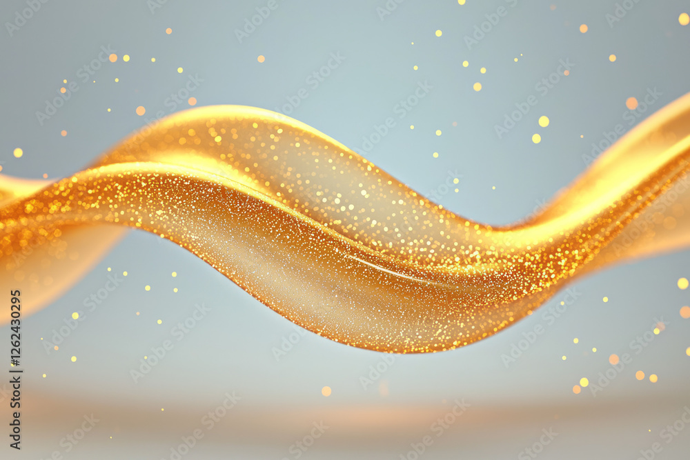 Poster a minimalistic background showcasing the dnaâ€™s elegant looping form in bright gold, accompanied