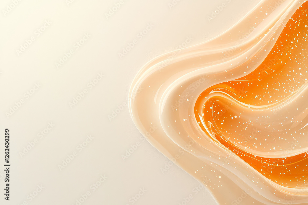 Poster a minimalistic background showcasing the dnaâ€™s elegant looping form in bright gold, accompanied