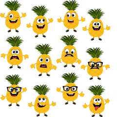 Obraz premium pineapple emotions