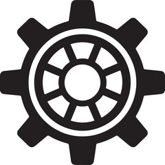 Obraz premium gear wheel icons on white background