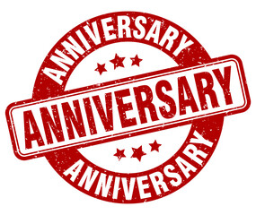 anniversary stamp. anniversary label. round grunge sign