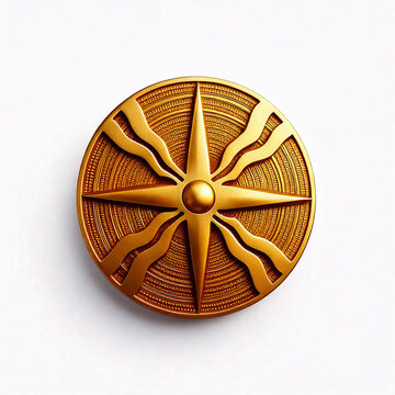 assyrian symbol isolated on white background