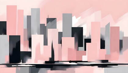 Fototapeta premium Abstract Cityscape Modern Architecture Background Wallpaper Art Concept