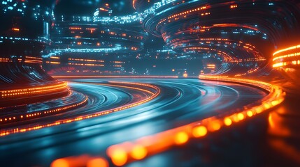 Data Stream Visual Abstract Representation of Digital Information Flow