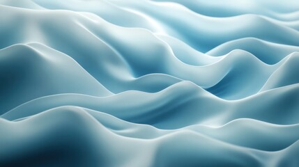 Obraz premium Abstract Blue Silk Waves: A Serene Textured Dreamscape