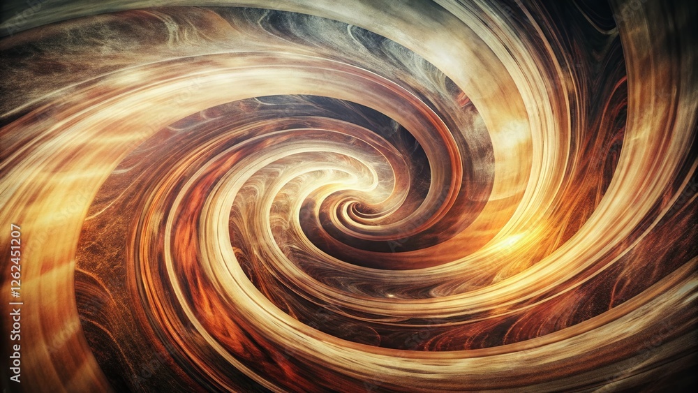 Poster vintage abstract swirl pattern: dynamic circular motion background