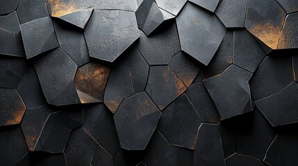 Dark Cracked Stone Texture Background