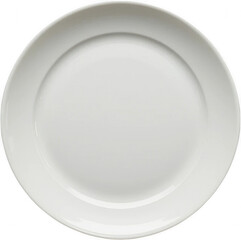 Empty White Dinner Plate Clean Porcelain Dishware Restaurant Table Setting Food Photography Prop