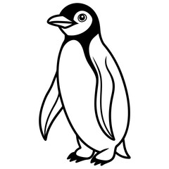 penguin on a white background
