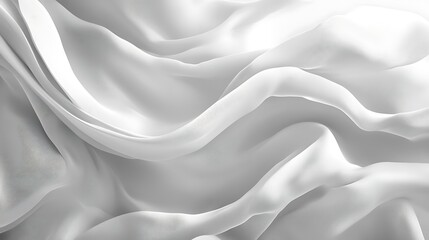 Obraz premium White fabric folds, elegant texture, studio shot, background design