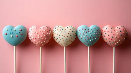 Charming Handmade Heart-Shaped Cupcake Toppers Decorated with Whimsical Patterns for Joyful Occasions