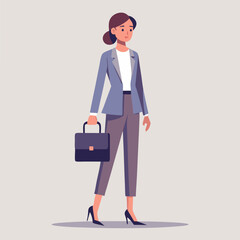 businesswoman with briefcase
