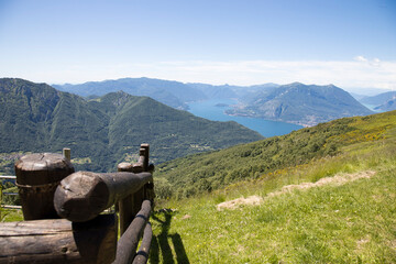 Panoramic view.
Panoramic view of Como Lake seen from a location named: “Alpe Giumello”.