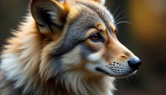 Densely packed, varied shades of brown, gray, and white; visible guard hairs and underfur , rough, warm tones, background
