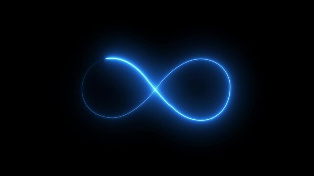 infinity animated movement of two circles infinity looping  pointer, recycle recycling refresh reload repeat right and left rotation round sign symbol 