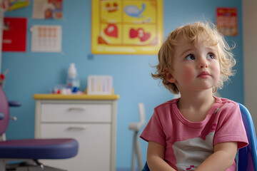 Pediatric Anamnesis in Child-Friendly Clinic Room  