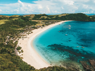view of the sea and the beach