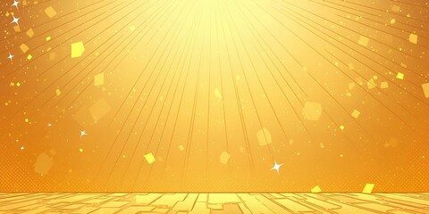 Obraz premium sunburst light with comic art style background