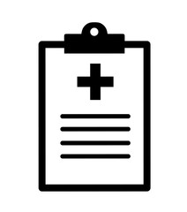 Obraz premium medical record icon vector on white background