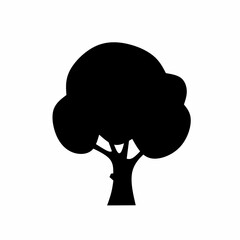 vector illustration of tree on white background