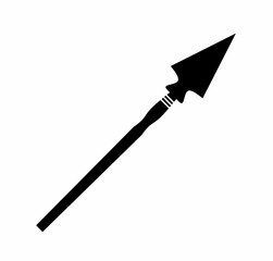 vector illustration of spear with trendy design