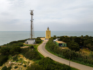 Faro de Cabo Roche en Conill de la Frontera, Cadiz, Andalucia