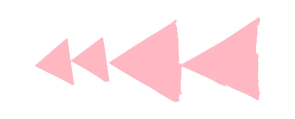 Fototapeta premium Pink masking tape set on transparent background