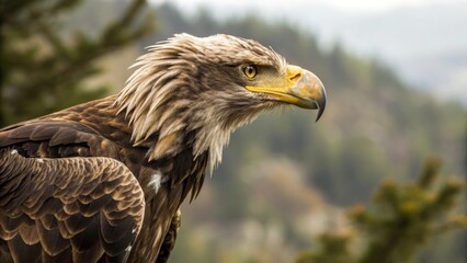 Obraz premium Majestic Eagle Profile 