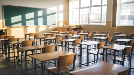 Bild von einem Klassenzimmer in der Schule