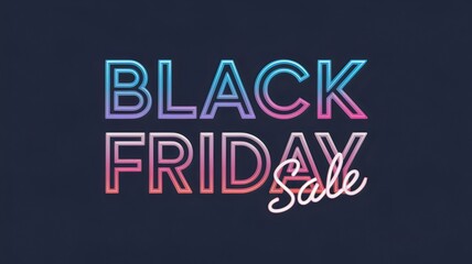 Fototapeta premium Illustration Design für den Black Friday Sale