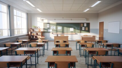 Bild von einem Klassenzimmer in der Schule