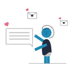 Expressing Affection: Sending Love through Messages