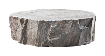 Stone table design for contemporary spaces isolated on transparent background, png