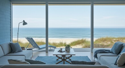 Fototapeta premium Coastal Beachfront Retreat 
