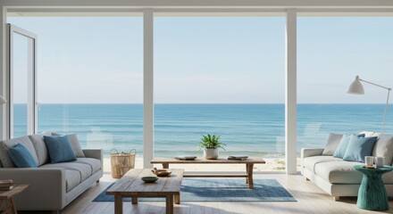 Fototapeta premium Coastal Beachfront Retreat 