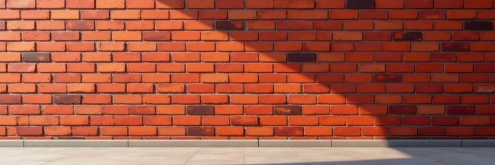 Obraz premium Clean brick corner, sharp lines, simple interior, surface, interior