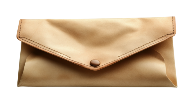 Elegant clutch purse product minimal fashion isolated on transparent background, png