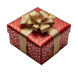 Gift box decoration for holiday celebrations isolated on transparent background, png