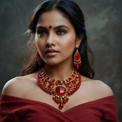 unique necklace design ai image