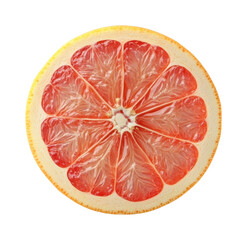 Juicy grapefruit slice food kitchen isolated on transparent background, png